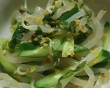 箸休めにもやしときゅうりの甘酢和え作り方5写真