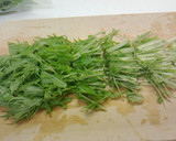 水菜と揚げの煮びたし作り方1写真