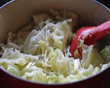 キャベツとえのきのカレー醤油炒め煮作り方3写真
