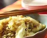 キャベツとえのきのカレー醤油炒め煮作り方5写真