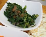 葉ごぼうとえのきの炒め煮作り方2写真