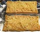 簡単おつまみ！油揚げの塩昆布ピザ作り方2写真