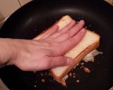 フライパンで!カリカリチーズ納豆トースト作り方6写真