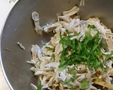 レンジで簡単☆ささみの梅肉和え☆作り方4写真