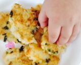 手づかみ大好き！ツナとあおさのご飯おやき作り方4写真