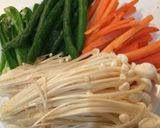レンジで簡単!野菜の肉巻き♫作り方1写真