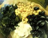 湯葉＊わかめ＊黒豆の胡麻酢味噌和え作り方7写真