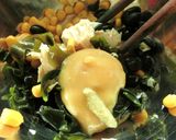 湯葉＊わかめ＊黒豆の胡麻酢味噌和え作り方8写真