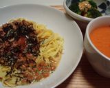簡単 粉チーズで納豆スパゲッティ作り方3写真