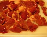 鶏のレバーソテー（カレー風味）作り方1写真
