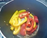 鶏もも肉とパプリカの甘辛味噌煮作り方2写真