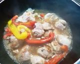 鶏もも肉とパプリカの甘辛味噌煮作り方3写真