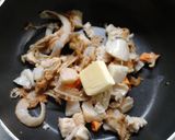 あおさのりとホタテでクリームペンネ作り方2写真