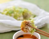 千切りキャベツ包みの和風チキンバーグ作り方6写真