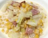 かんたん‼︎白菜とベーコンのミルク煮☆作り方3写真