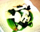 ほうれん草とキノコの白だしわさび和え作り方7写真