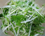 我が家の定番！大根 水菜 貝割れサラダ作り方3写真