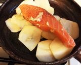 ジャガイモとサーモンのオーブン焼き♡作り方3写真