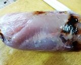 鶏胸肉のみそだれロール作り方4写真