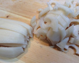 れんこんとむき枝豆のきんぴら作り方1写真