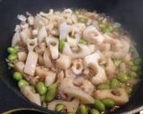 れんこんとむき枝豆のきんぴら作り方3写真