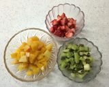 季節のフルーツのオムレツケーキ作り方1写真