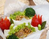 ✿焼きそばdeポケットサンドのお弁当✿作り方6写真