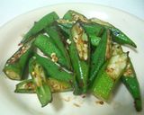 簡単！おくらのおかか醤油炒め作り方3写真