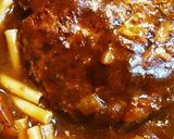 ハヤシ？な煮込みハンバーグご飯と共に～作り方7写真