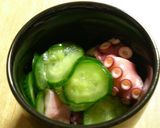 母の味★タコとキュウリの酢の物作り方5写真