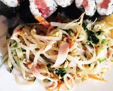 もやしと葉野菜と鰹節のポン酢和え作り方5写真
