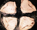 カジキマグロとろけるチーズ焼きゆかり乗せ作り方3写真