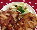 とり胸肉で☆がっつり唐揚げハンバーグ作り方6写真