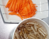 人参とごぼうに何いれよ♡無限大きんぴら作り方1写真