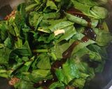 簡単っ！挽肉とほうれん草のオイスター炒め作り方3写真