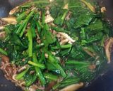 簡単っ！挽肉とほうれん草のオイスター炒め作り方4写真