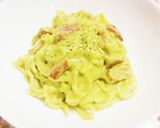 アボカドと納豆の梅しそ風味パスタ☆中華麺作り方17写真