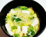 朝食に☆さっぱり梅たまご雑炊作り方10写真