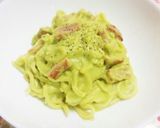レンジでキャベツとスパムの中華麺パスタ作り方11写真