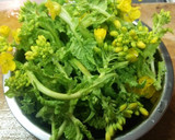 菜の花と卵の炒め物作り方1写真