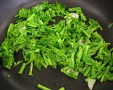 めっけもん♪簡単～菜の花のガーリック炒め作り方4写真