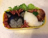 ダークニャンとウィスパーのキャラ弁^_−作り方11写真