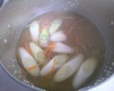 簡単 鶏肉 ごぼう ワカメの 中華スープ作り方4写真