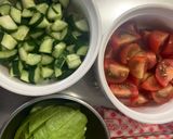 野菜のテリーヌ　キュウリ＆トマト&アボカド作り方2写真
