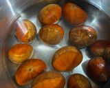 お鍋で炊く栗ご飯　作り方1写真