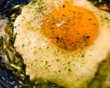 ぱっと見、月見のやまかけたまご丼作り方1写真