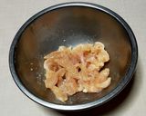 舞茸と鶏むね肉のクリームパスタ作り方2写真