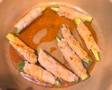 縦切りゴーヤの豚肉巻き☆甘味噌味作り方4写真