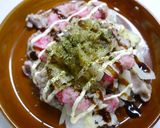 簡単！紅生姜天のお好み焼き風作り方3写真