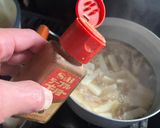 大根と豚バラの搾菜入り中華スープ作り方6写真